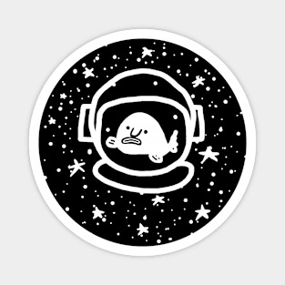 Blobfish Space Astronaut Star Deep Sea Gift Magnet